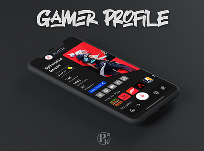 Profile Page - Slingshot - Concept UI android gaming ios mobile app mobile ui ui