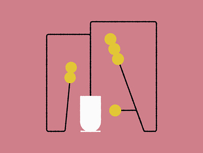 Broken Flower 2.4 flower geometry icon illustration line minimal stillife vector