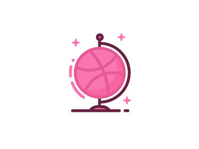 Hello Dribbble! debute dribbble first shot globe graphic icon