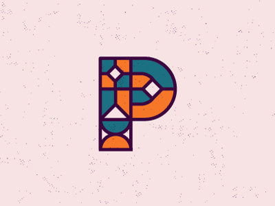 P 36 days of type icon illustration lettering line logo ornament type typography