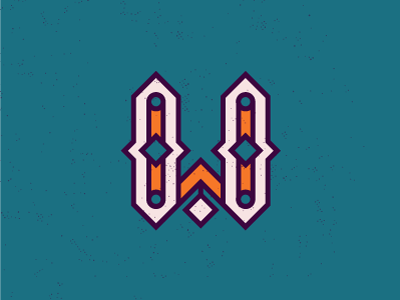 W 36 days of type icon illustration lettering line logo ornament type typography