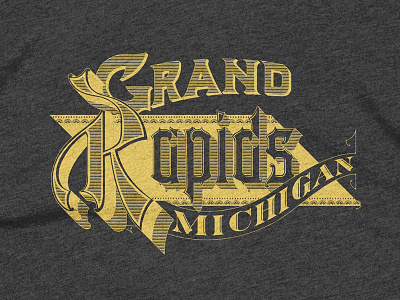 Grand Rapids Tee - Coming Soon beer city cotton bureau derek mohr grand rapids graphic design lettering michigan t shirt typography vintage