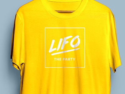 Lifo the Party accounting business derek mohr funny grand rapids modern pun screenprint software t shirt t shirt design yellow
