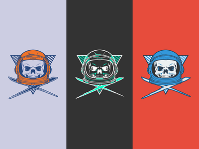 Space Pirate - Color Exploration astronaut color scheme derek mohr exploration jolly roger nasa pirate rogue rogue nasa skull crossbones space space pirate