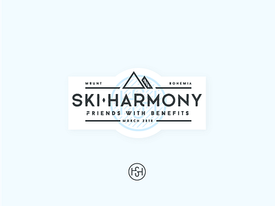 Ski Harmony badge date derek mohr event friends keweenaw michigan mountain singles skiing snowboarding weekend