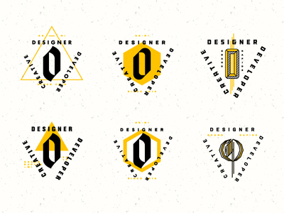 New Mark derek mohr favicon logo logo design mark modern monogram o personal personal mark yellow