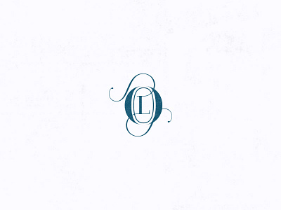 O + L logo blue l lettering logo logo design monogram o paris pro rip typography white wip