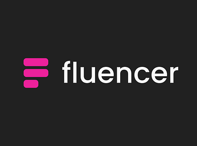 Fluencer app logo logo logo design