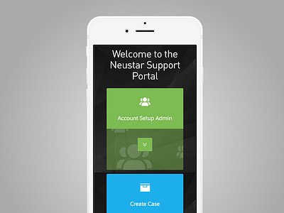 Neustar card based UI layout - iPhone cards iphone mobile responsive ui
