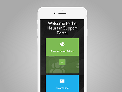 Neustar card based UI layout - iPhone