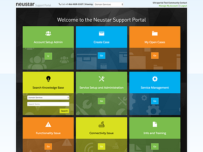 Neustar Card UI Layout - desktop