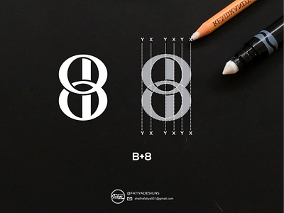 B8 logo amazing logo awesome logo branding company logo design icon lettermark logo monogram logo simple simple logo