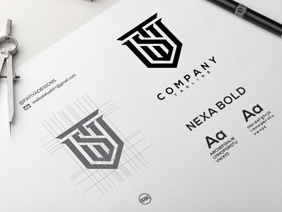 VSTMONOGRAM agency branding company icon kuwait lettermark logo monogram logo newyork simple vect vector