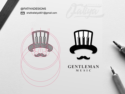 GENTLEMAN MUSIC LOGO agency branding design icon lettermark logo monogram logo simple vector