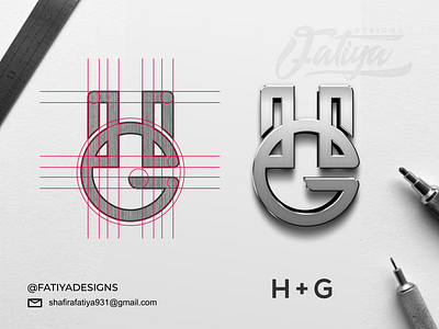 HG MONOGRAM LOGO agencylogo branding companylogo design hglogo icon lettermark logo logos monogram logo realestate simple vector