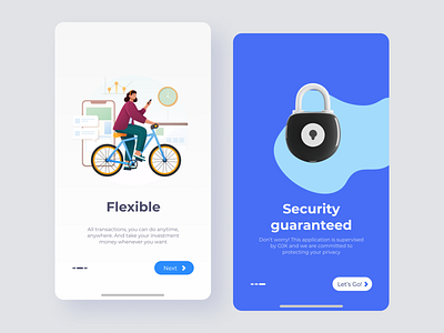 Onboarding - Investment App android investment iphone mobile onboarding ui ux