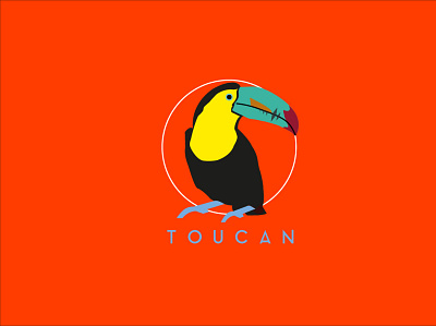Toucan graphics icon illustration