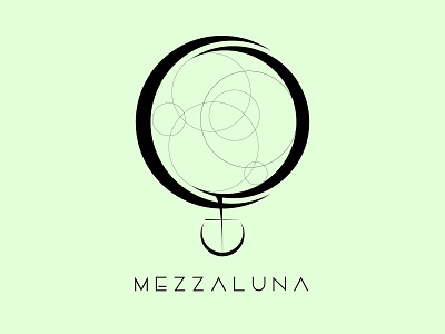 Mezzaluna #dailylogochallenge Day 2 dailylogochallenge design graphicdesign graphics illustrator logo logo design logodesign vector