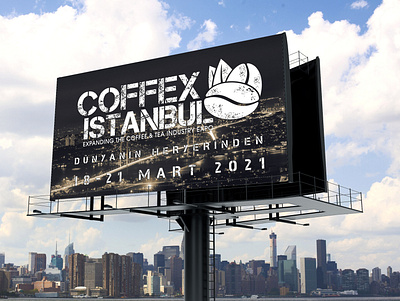 Coffex Mockup advertising advertising design billboard brand design city coffee company logo design graphicdesign graphics illustration illustrator mockups