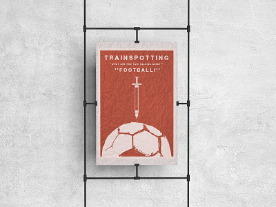 Trainspotting Poster Design graphicdesign illustration illustrator movie poster movies photoshop trainspotting