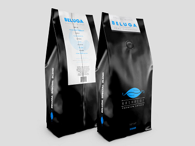 Kashalot Blupack Black brand design branding coffee graphicdesign graphics illustrator mockup