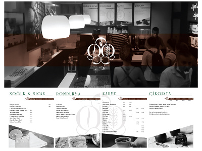 Ayvalikzade interior design and menu brand design branding cafe design graphicdesign graphics illustration illustrator logo