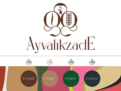 Ayvalikzade Logo Along With the Color Options brand design branding design graphicdesign graphics illustration illustrator logo