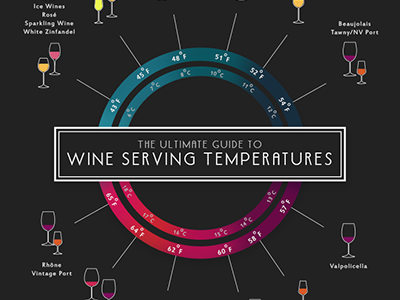 The Ultimate Guide to Wine Serving Temperatures graphic design icon design illustration illustrator infographic manila philippines photoshop