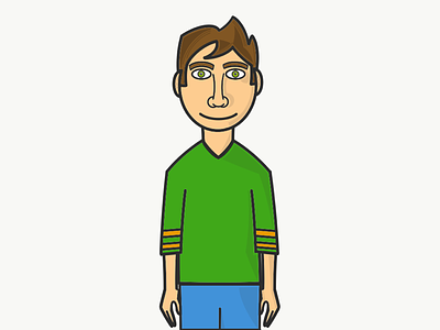 Me, illustrated (again) branding illustration logo self portrait vector