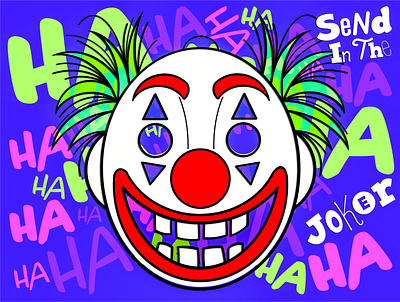 Send In The Joker character design digital art digital illustration graphic design illustration illustrator joker movie photoshop superhero vector vector art vector illustration villian