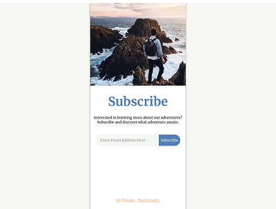 Daily UI (Day 26) dailyui dailyui026 subscribe