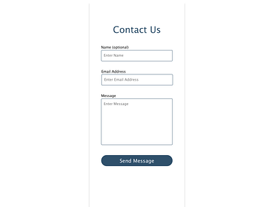 Daily UI (Day 28) contact us dailyui dailyui028