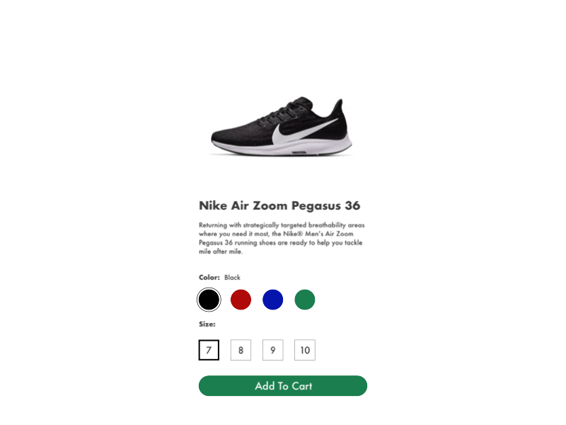 Daily UI (Day 33) customize product dailyui dailyui033