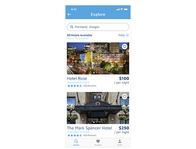 Daily UI (Day 67) dailyui dailyui067 hotel booking