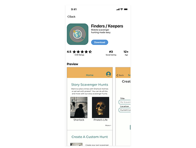 Daily UI (Day 74) dailyui dailyui074 download app