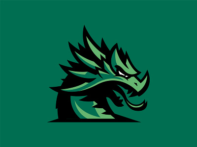 Cooper Dragons High School Logo athletic branding dragon high school lizard logo mascot rebrand sport sports