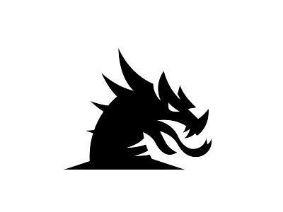 Cooper Dragons High School Logo (1 Color) athletic branding dragon high school lizard logo mascot rebrand sport sports