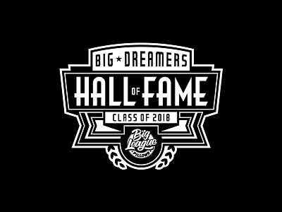 Big Dreamers Hall of Fame athletic big fame hall hall of fame league logo of pillow pillows sport sports