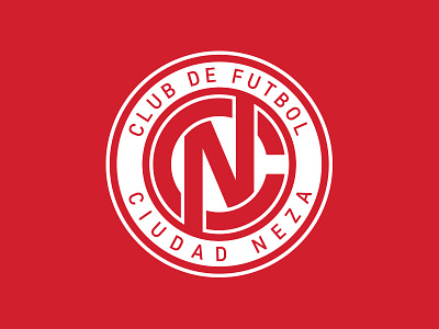 Club De Futbol Ciudad Neza club cn coyote football logo monogram nc neza soccer sports team