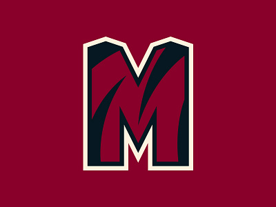 Morehouse Tigers Lettermark branding college letter lettering lettermark logo m morehouse sports stripes tiger tigers