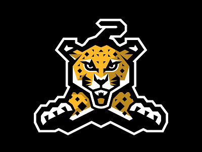 Jaguar Primary Logo athletic branding cat college design fierce jaguar lion logo logos panther pounce pouncing sport sports tiger