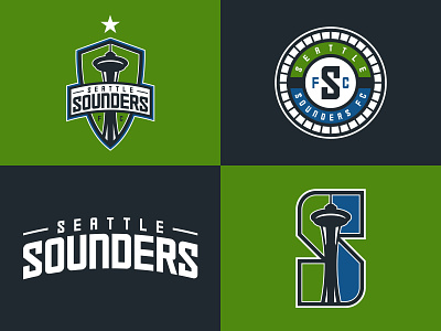 Seattle Sounders Logo Set Proposal branding football logo mls seattle seattle sounders soccer sounders sport sports