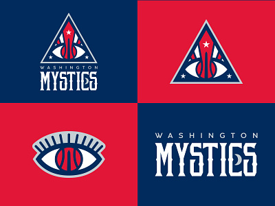 Washington Mystics Identity Concept basketball branding identity logo mystical mystics nba redesign sport sports washington wnba
