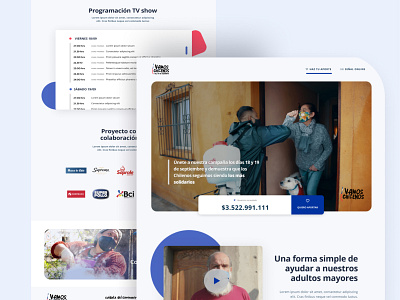 Campaña Vamos chilenos Teletón app branding design design app design studio design system designer icon illustration interaction