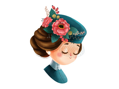 Mary Poppins girl illustration martuka mary poppins