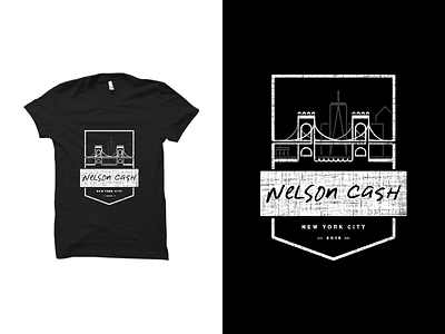 Nelson Cash NYC Crest 2015 bridge brooklyn crest dumbo logo manhattan bridge nelson cash nyc team