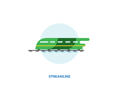 Mintleaf icons - streamline flat icon illustration set