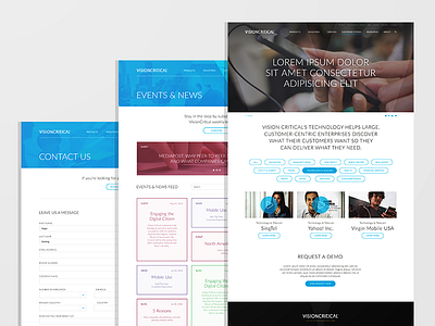 VisionCrit - Website Layout digital layout ui ux website