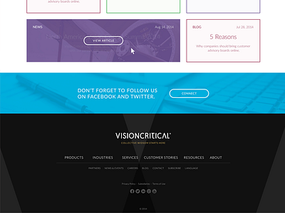 Vis Crit - footer detail ui ux website