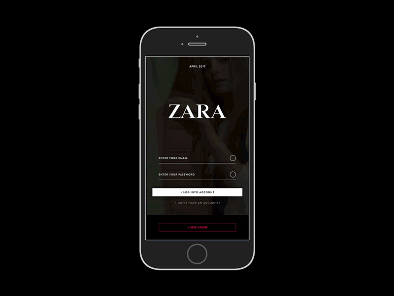 Zara's app needed a new look app clothing fashion mobile retail ui zara